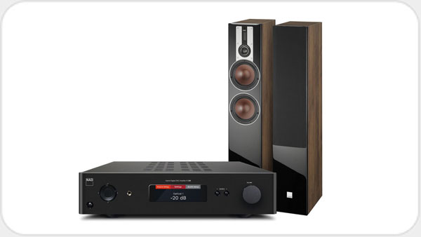 DALI Opticon 6 MK II und NAD C368 Stereo Paket *weiss* DA326368