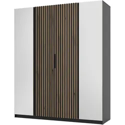 DREHTÜRENSCHRANK Kaya 200/62/239 4-Türig mit zwei Spiegel