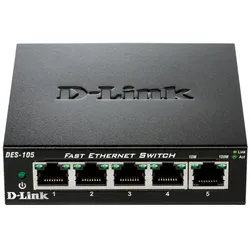 D-Link DES-105/E, 5-Port Unmanaged Layer2 Fast Ethernet Switch