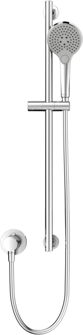 Keuco IXMO_solo Dusch-Set 1 59654011501 rund, Thermostat -Brausemischer m. Brausestange, verchromt