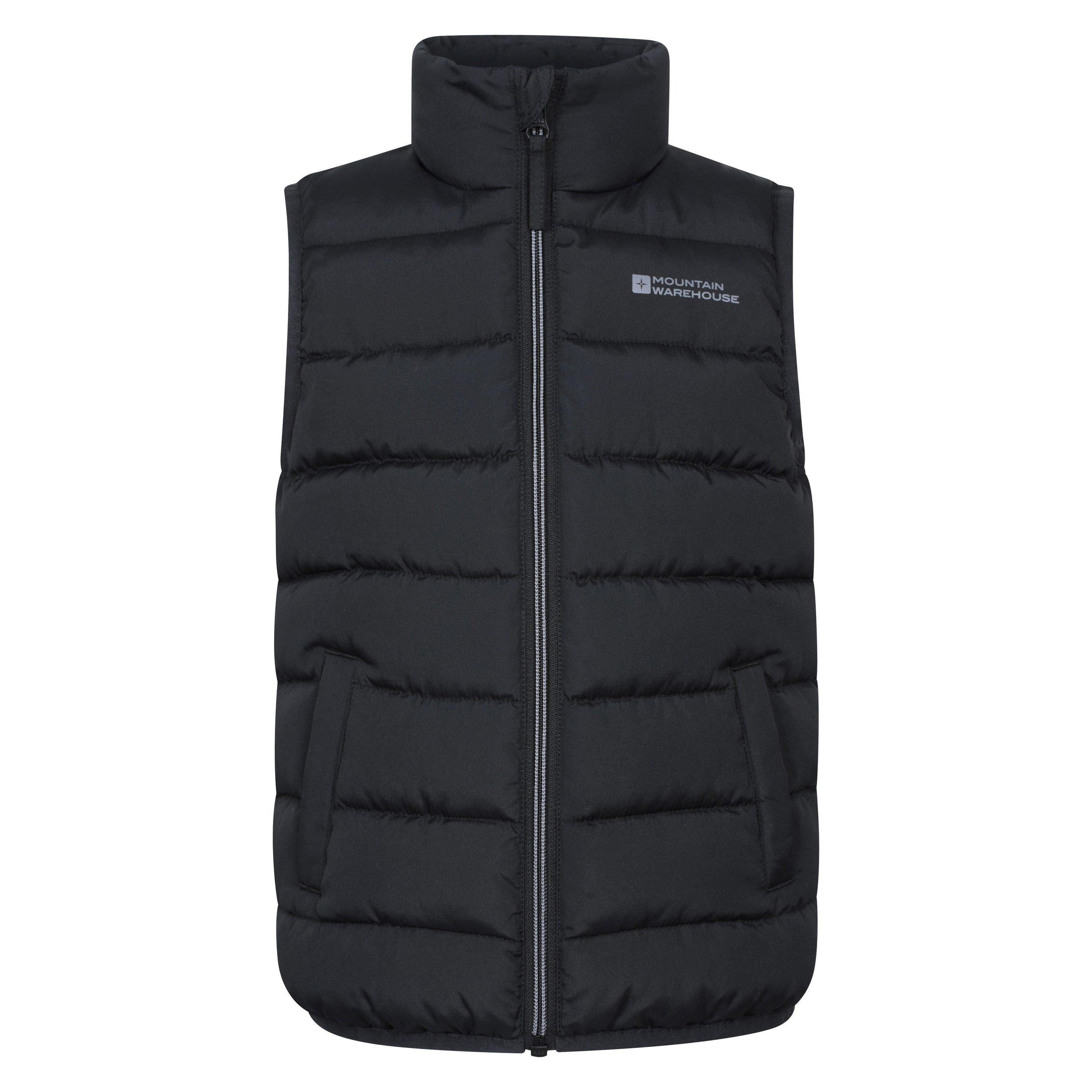 Mountain Warehouse Kinder/Kinder Rocko Gewatteerd Gilet (Zwart)