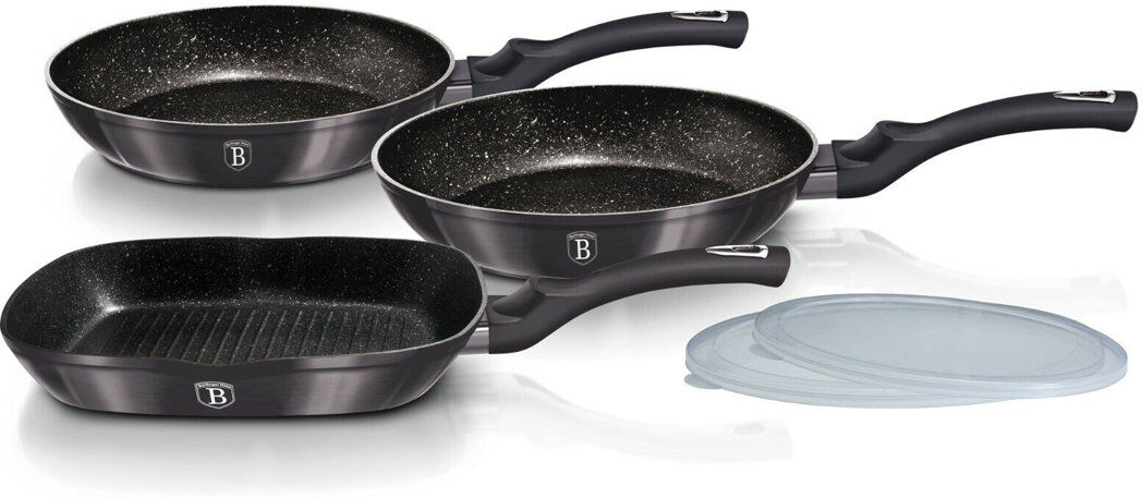 Berlinger Haus Aluminum Non-Stick Frying Pan Set Black 49cm