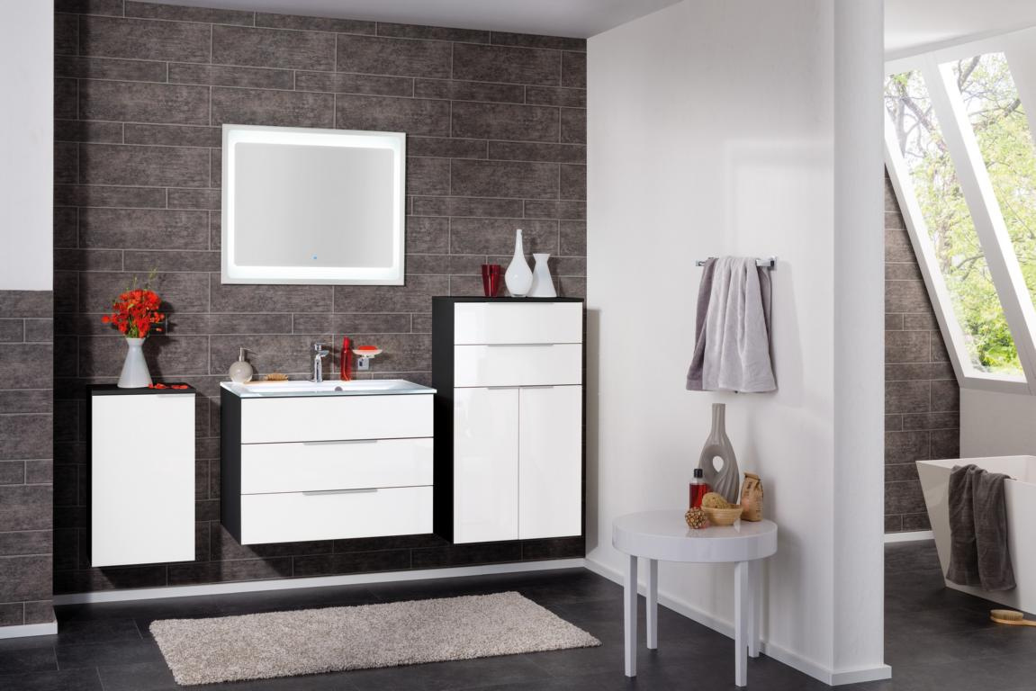 FACKELMANNGMBH Glaswaschbecken white weiß, 80x14,5x50 cm 08167238