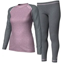Mode&Accessoires HALTI Halti NEVA DAMEN BASE LAYER SET Merino Funktionswäsche - Keepsake Lilac - 44