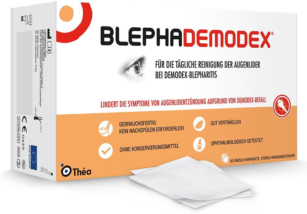 Blephademodex sterile Reinigungstücher 30 St Kompressen