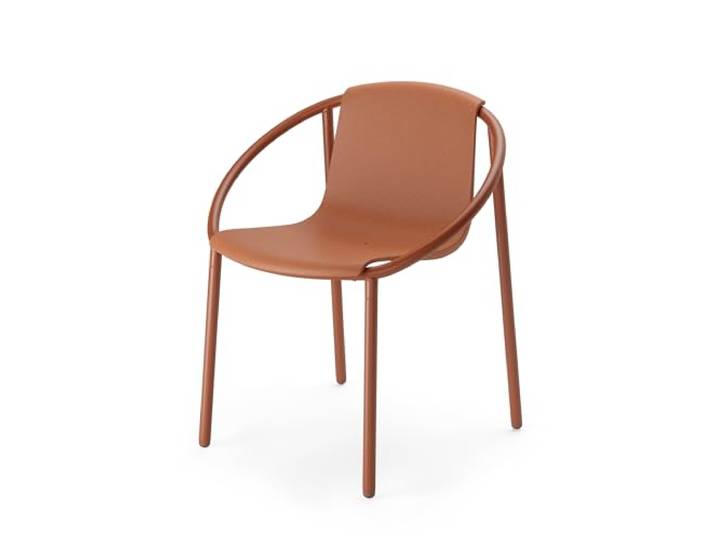 Umbra Ringo Stuhl für Esszimmer oder Terrasse, Terrakotta Braun