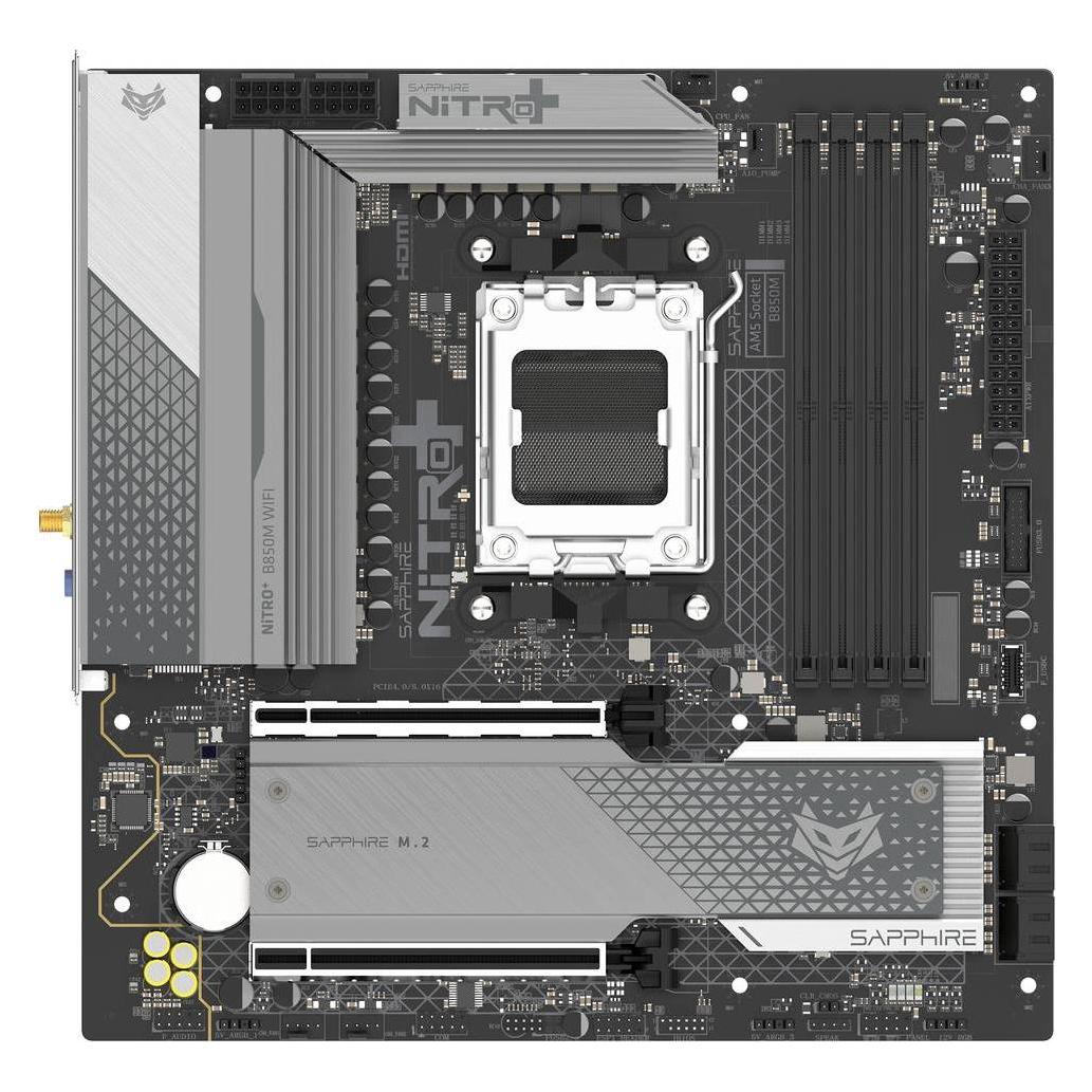 Sapphire NITRO+ B850M WIFI (AM5, AMD B850, mATX) (52123-01-40G)