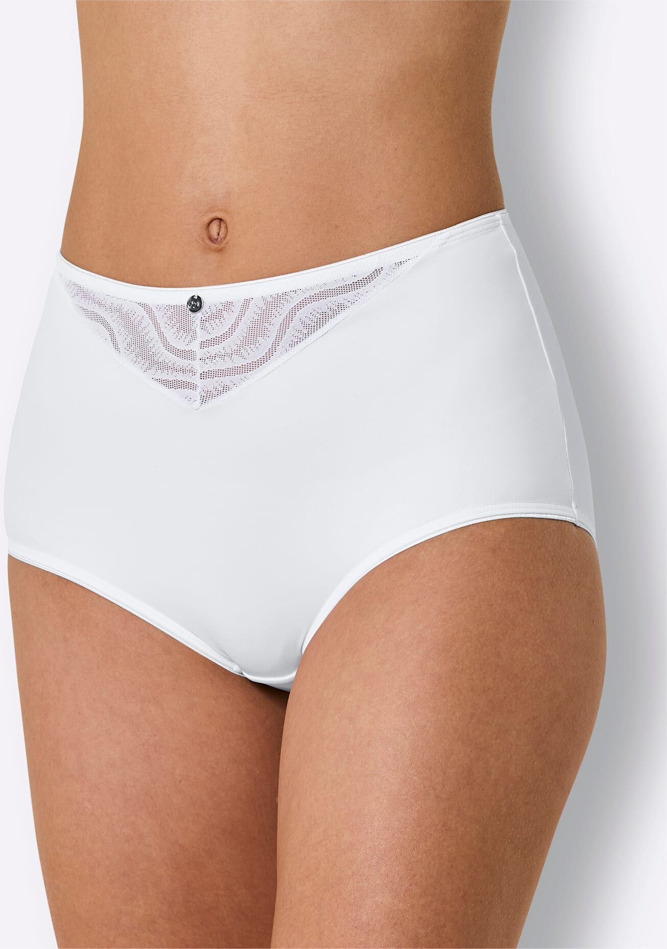 Weiter Boxer WÄSCHEPUR, Herren, Gr. 36, 2 Stk., weiss (2x weiß), 85% Polyamid, 15% Elasthan, Unterhosen Weiter Boxer 2x weiß 36, 2 Stk.