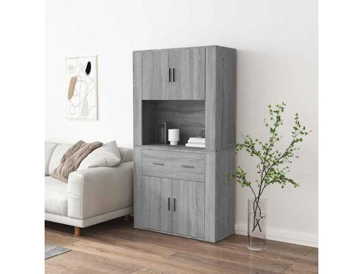 Sideboard - enfilade - CHIC Buffet haut de salon - Sonoma gris Bois d'ingénierie@25810