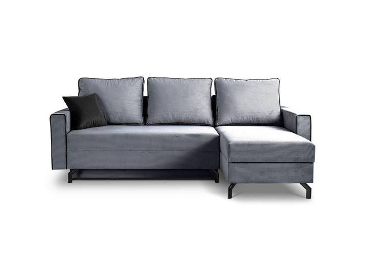 Ecksofa Marti Blaugrau mit Schlaffunktion