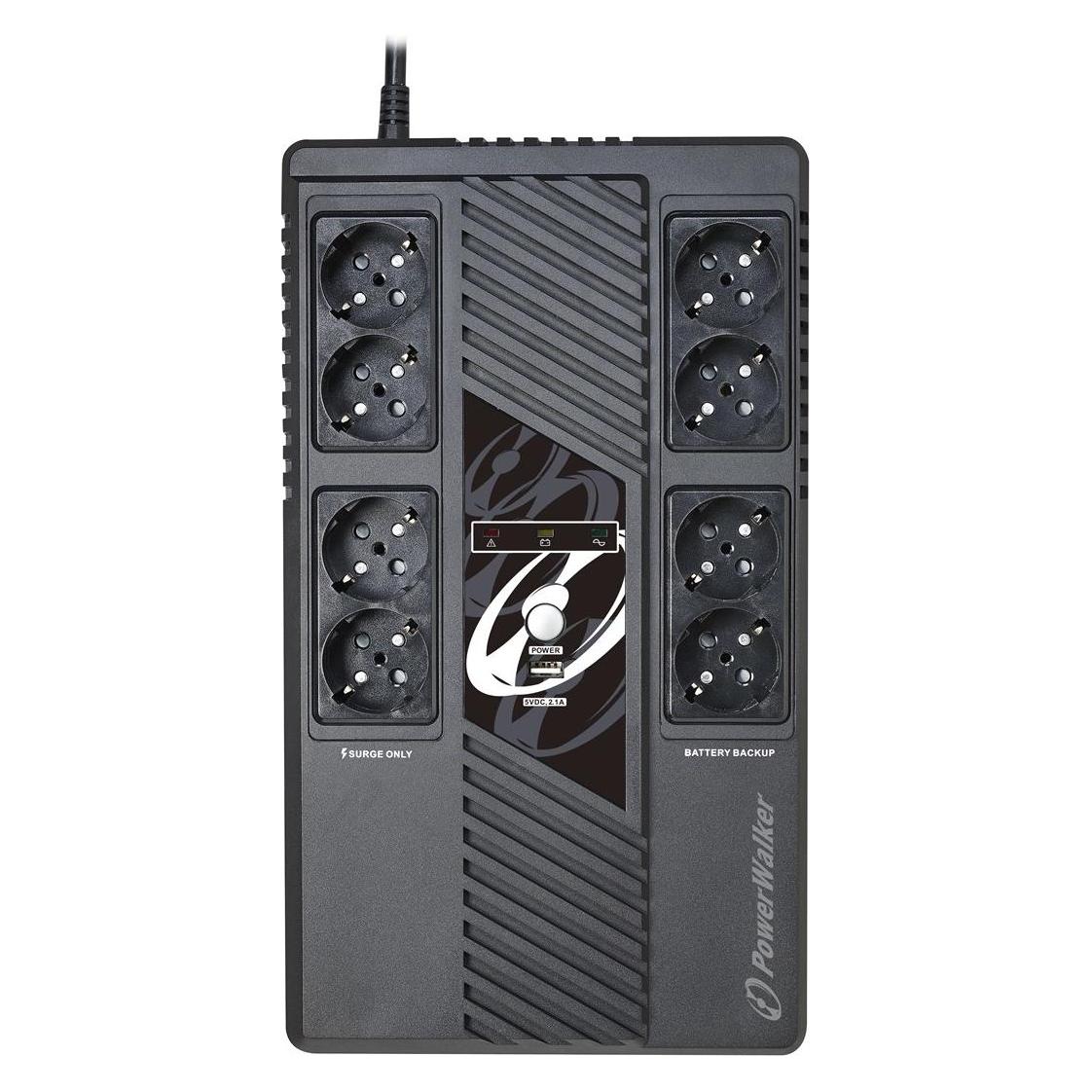 Powerwalker VI 1000 MS 1000VA (1000 VA, 600 W, Line-Interaktiv USV) (10121162)