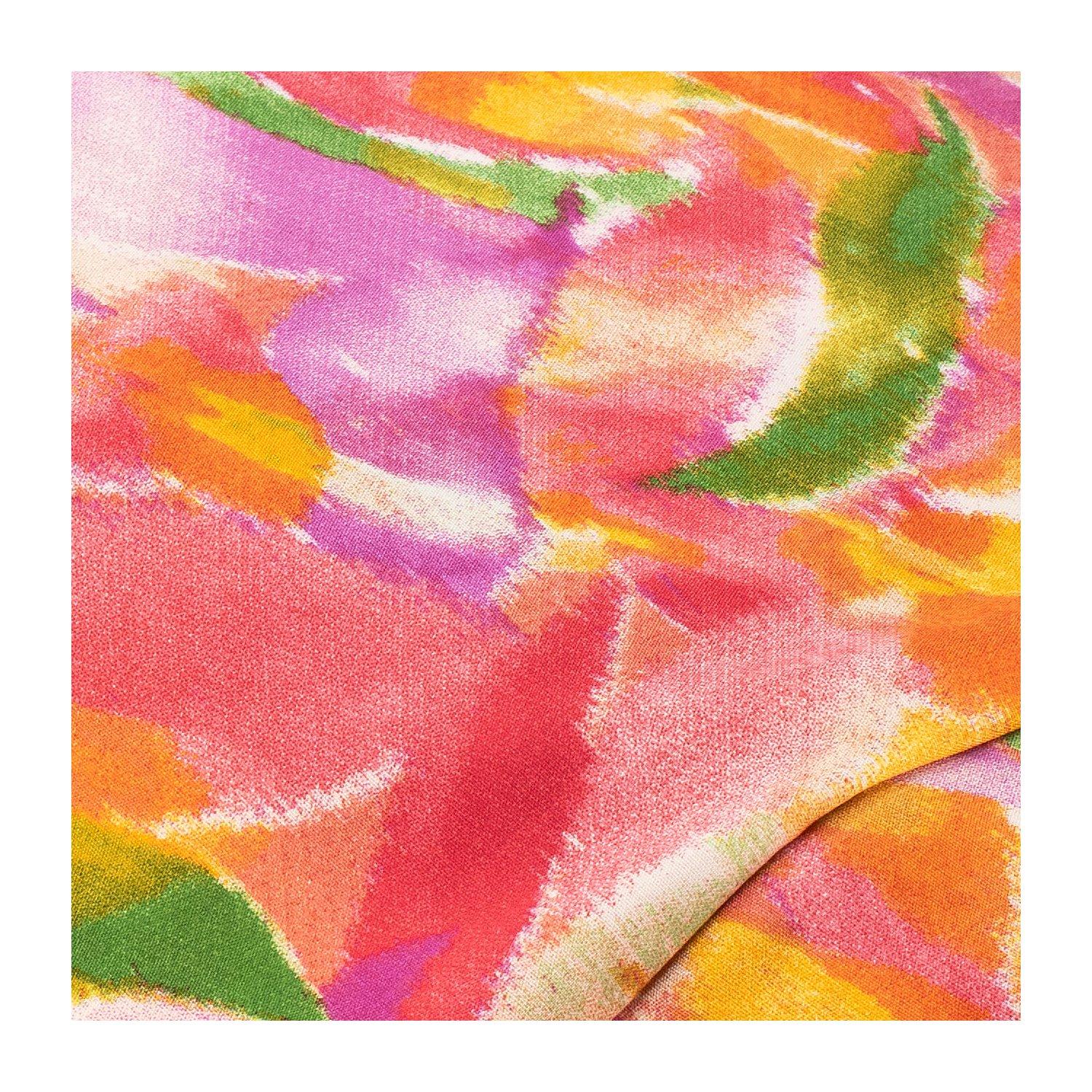 Viskose-Blusenstoff/Javanaise "Farbverlauf", rosa-color