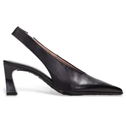 Hispanitas für Damen. HI265184 Pariser Lederschuhe schwarz (38), 3 bis 5 cm, Keine, Party