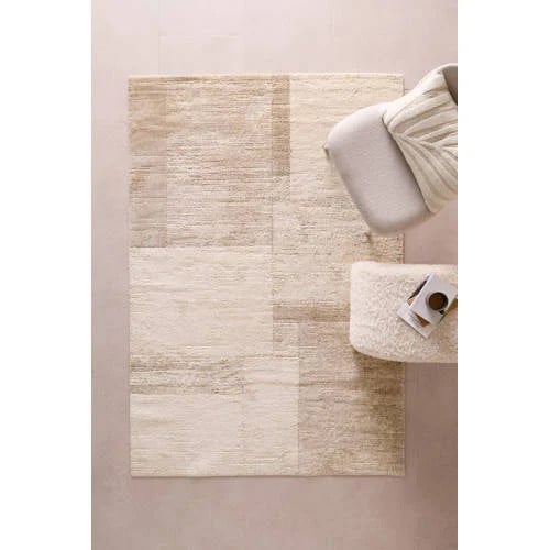 NOUS Living Vloerkleed Crème/Beige Geometrisch Rechthoekig