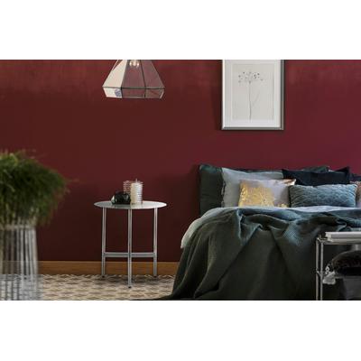 Beistelltisch KAYOOM "Pema, Minimalistisches Design, Passt zu jedem Einrichtungsstil", silber, B:40cm H:54cm T:40cm, 100% Edelstahl, Tische, Beistelltisch, minimalistisches Gestelldesign aus Edelstahl, runde Ablagefläche