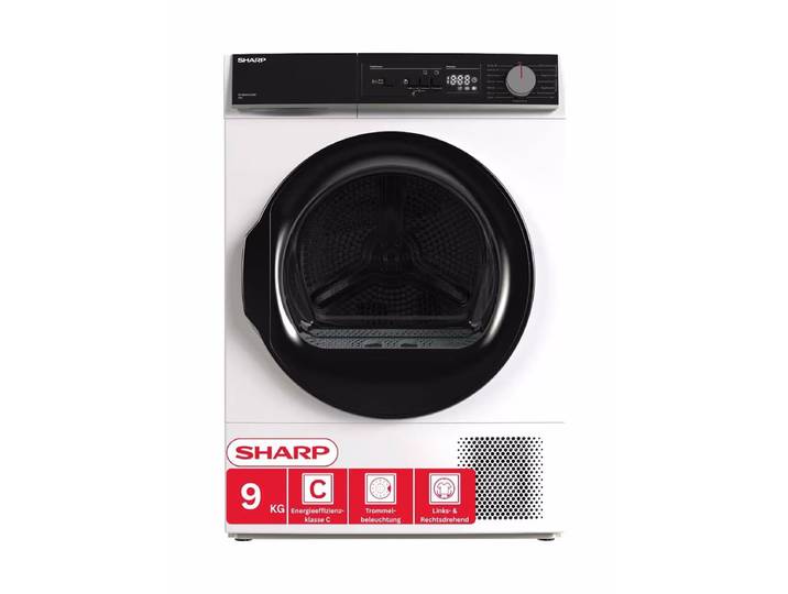 Sharp KD-NHA9G6TWC Wäschetrockner – Tumbler/Wäschetrockner – schwarz / weiss