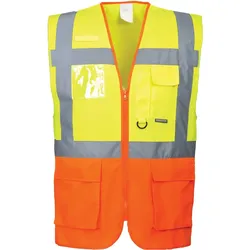 Warnweste Executive "PRAG" Kl. 2 gelb/orange - S - gelb