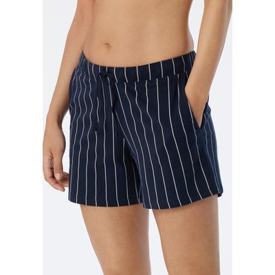 Shorts SCHIESSER "Mix + Relax", Damen, Gr. 46, N-Gr, bunt (multicolor 1), Single Jersey, Obermaterial: 95% Baumwolle, 5% Elasthan, bequem kurz, Hosen Shorts, seitliche Taschen, Single Jersey, bequem, lockerer Schnitt