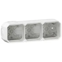 LegrandPlexo New 3-fach Gehäuse horizontal und vertikal, ultraweiß