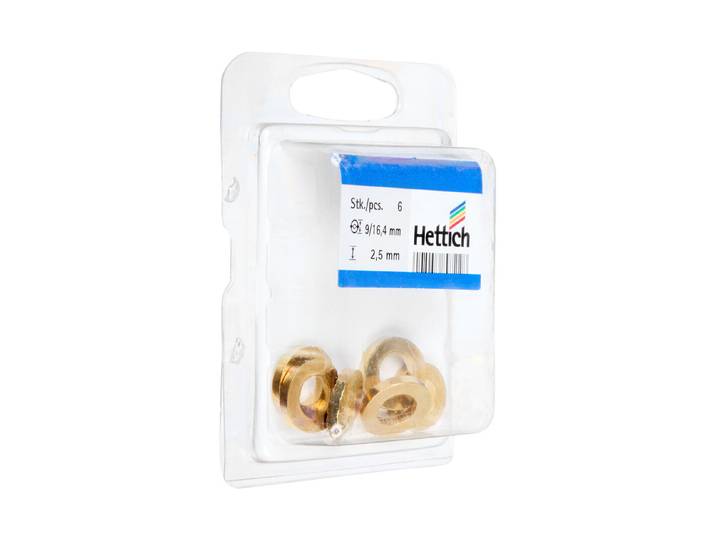Hettich Distanzring Messing Messing 2.5 mm