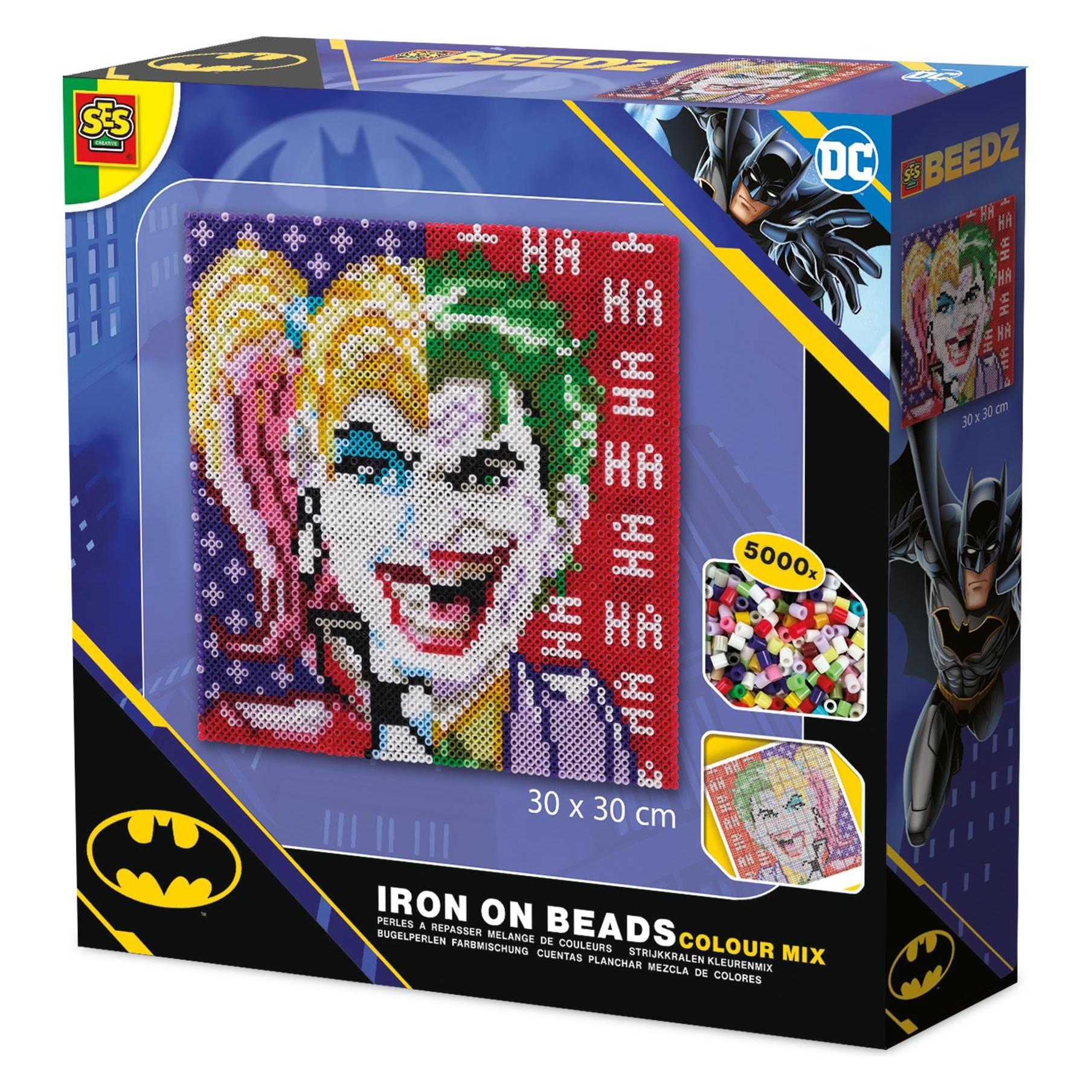 Ses DC Batman - Joker und Harley Quinn Bügelperlen Farbmischung (09363)