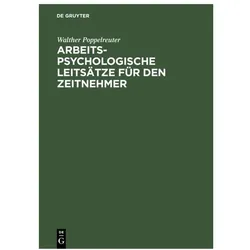Poppelreuter:Arbeitspsychologische Leit, Fachbücher von Walther Poppelreuter
