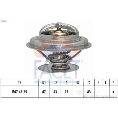 FACET Thermostat, Kühlmittel 78982s für MAN