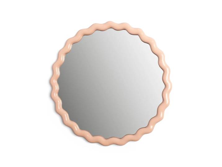 &klevering - Zigzag Spiegel Ø 50 cm, rosa