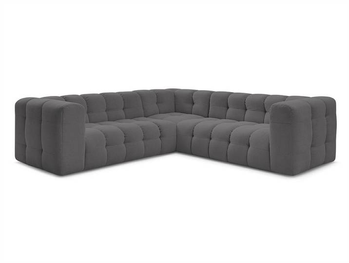 Ecksofa BOBOCHIC CLOUD Stoff dunkelgrau