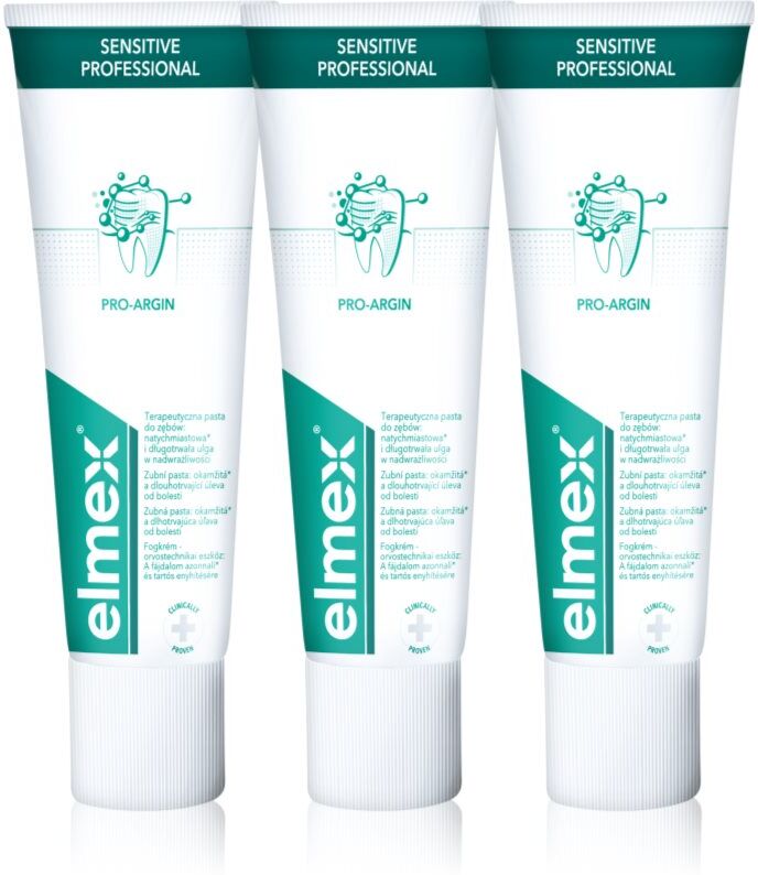 Elmex Sensitive Professional dentifrice pour dents sensibles 3x75 ml