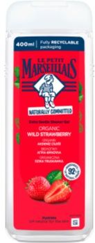 Le Petit Marseillais Organic Wild Strawberry gel de duche suave 400 ml. Organic Wild Strawberry