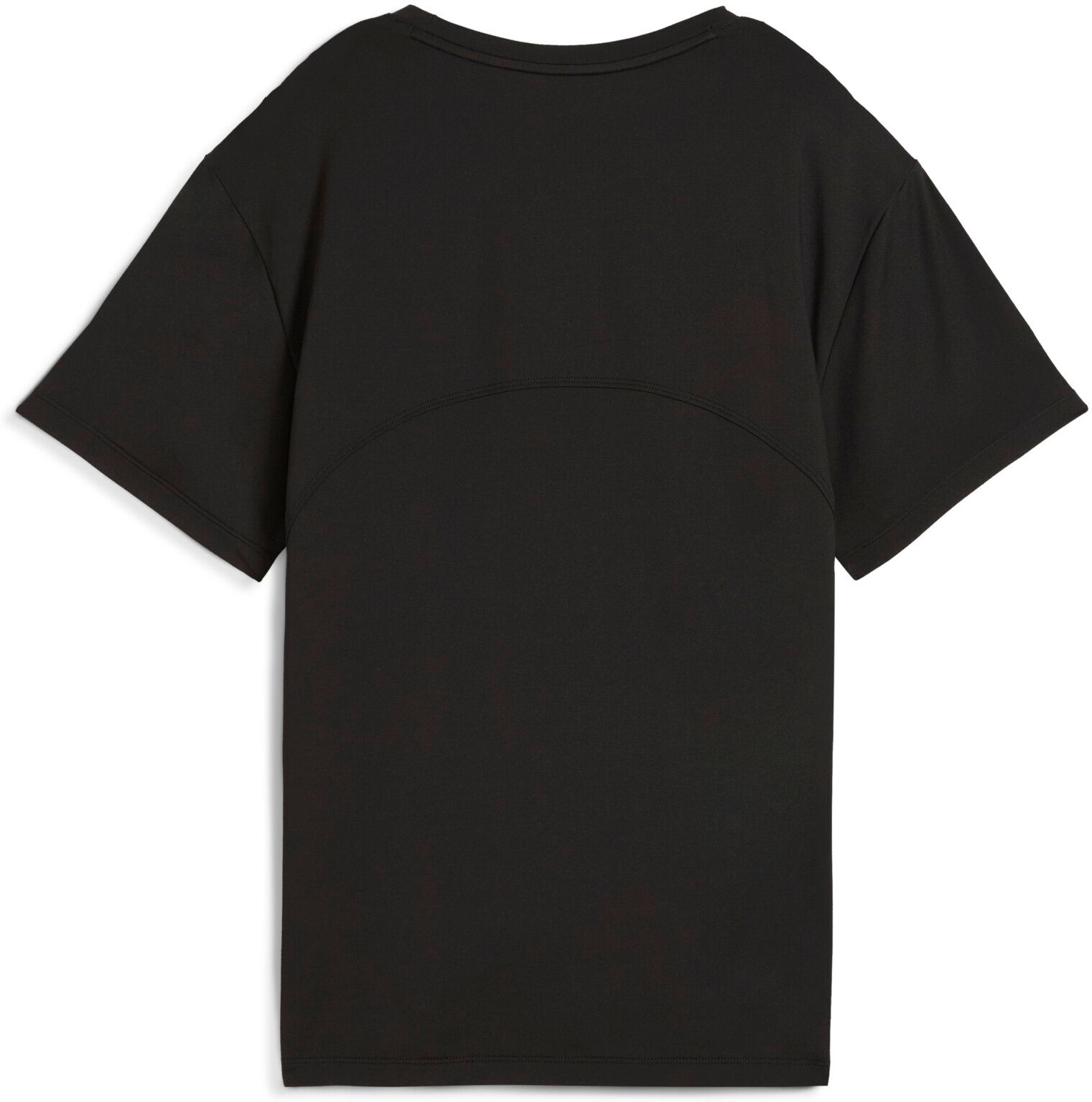 Trainingsshirt PUMA "CLOUDSPUN TEE - REG", Damen, Gr. S, schwarz-weiss (puma schwarz, puma weiß), Jersey, Obermaterial: 94% Polyester, 6% Elasthan, relaxed fit normal, Rundhals, Shirts Trainingsshirt, Kurzarmdesign, relaxed fit, atmungsaktiv, schnell troc