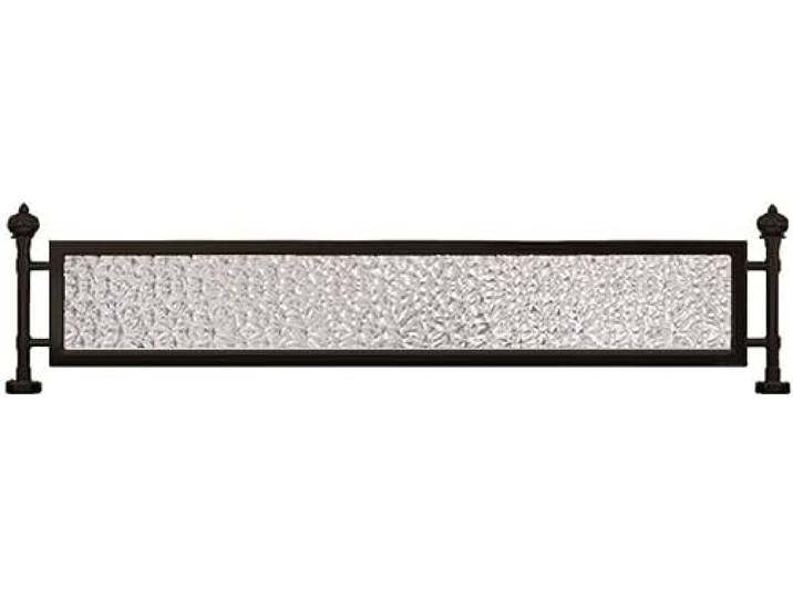 TVANTRUXIS Schreibtischteiler aus gehärtetem Glas und Eisen Privatsphäre im Arbeitsbereich in Schwarz und Gold in mehreren Größen: Raumteiler(Black,47.2x11.8 in)