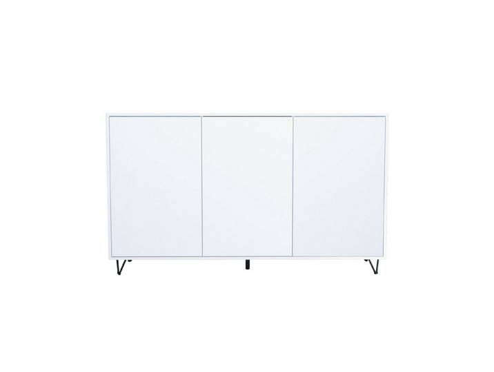 InnoFurn Sideboard Elisa, Kommode mit 3 Türen Push-to-Open, Made in Germany, Moderner Schrank