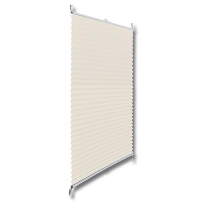 Helloshop26 - Cremefarbenes Plissee-Rollo 110 x 150 cm