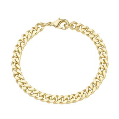 Panzerarmband FIRETTI "Schmuck Geschenk Tombak Armschmuck Armband diamantiert" Gr. 21, gelbgoldfarben, Armbänder, Damen, 21, Tombak, Panzerarmband, Made in Germany