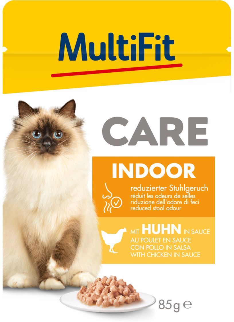 MultiFit Care Cat Indoor Busta Multipack 24x85G POLLO