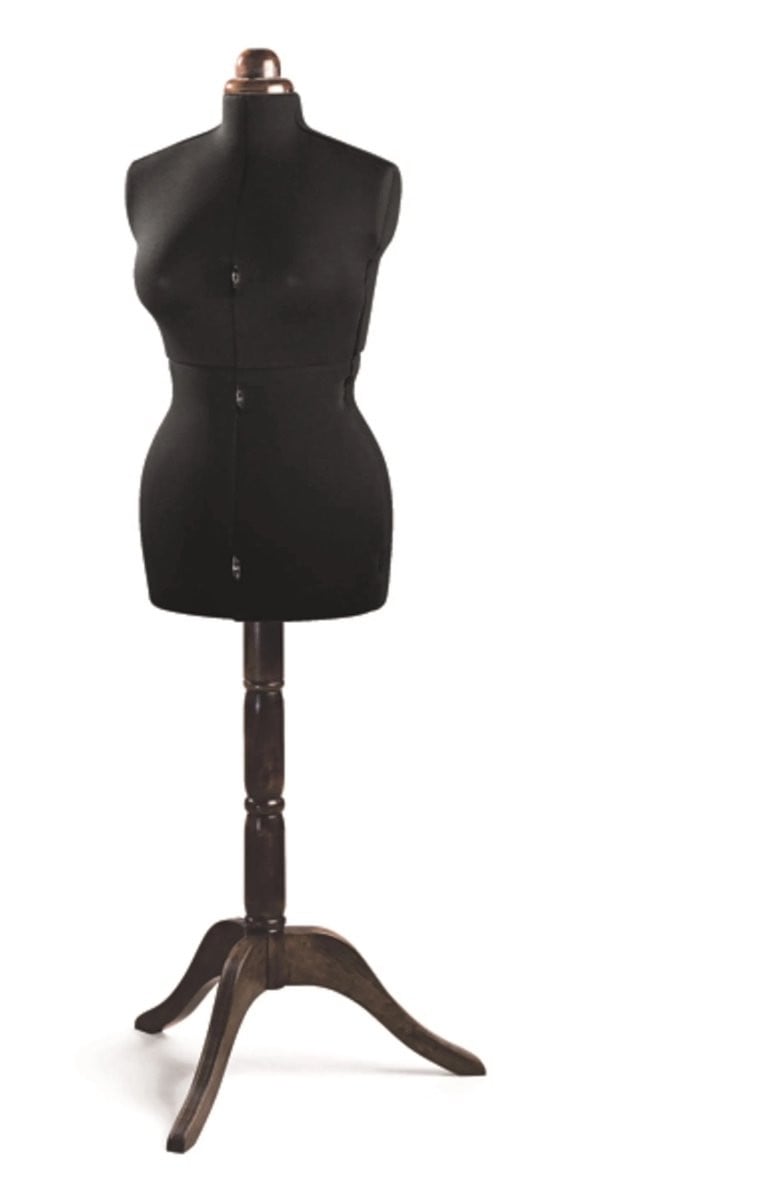 Lewenstein Lady Valet verstelbare dames paspop - Zwart - Small