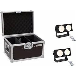 Eurolite Set 2x LED CBB-2 COB WW Leiste + Case (35 W, LED), Scheinwerfer, Weiss
