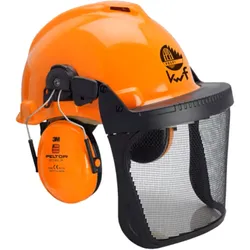 Forstschutz Helmkombination G3000M orange KWF