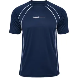 hummel, Herren, Sportshirt, Hmlpulse Training Print T-Shirt Ss (XXL), Blau