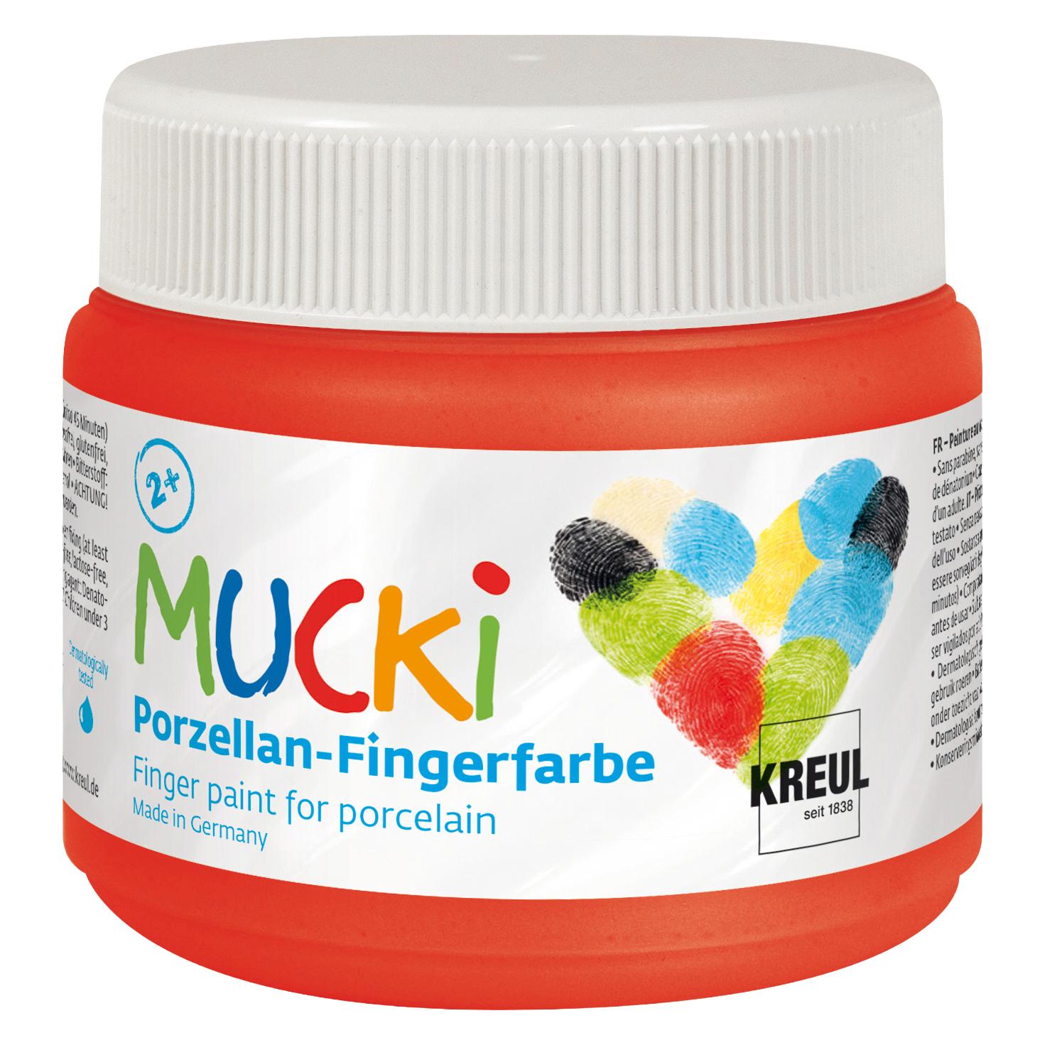 Kreul Porzellan-Fingerfarbe Rosenrot (150 ml) (KR-26303)