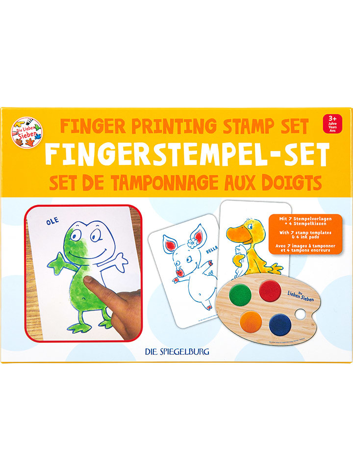 Die Spiegelburg Fingerstempel-Set "Die Lieben Sieben" - ab 3 Jahren - onesize