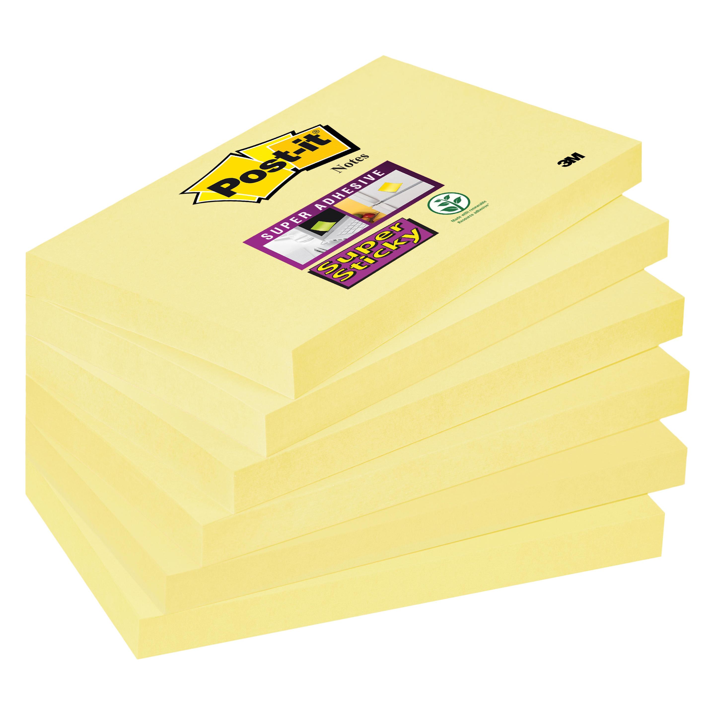 Post-it Super Sticky (127 x 76 mm) (655-6SSCY)