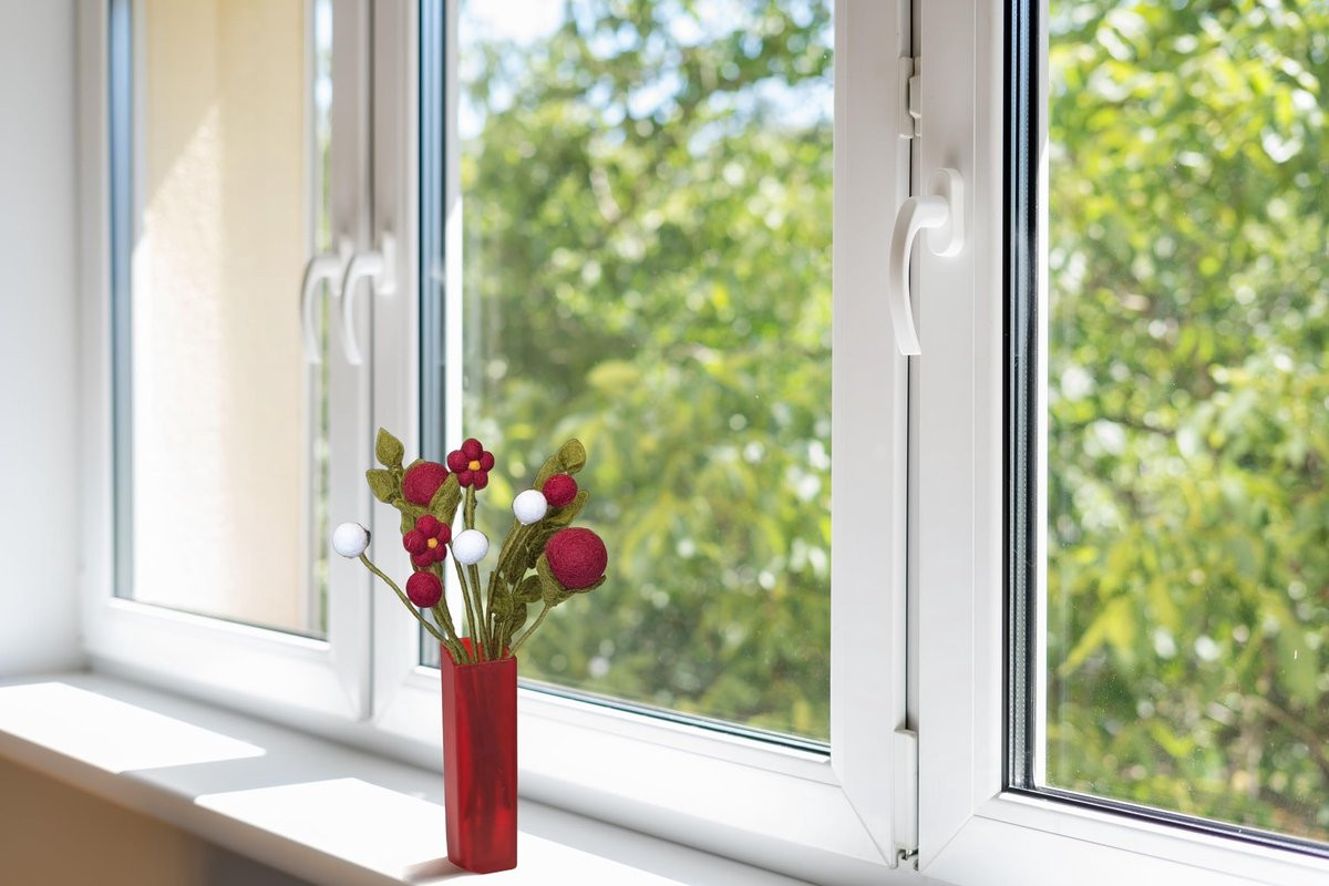 SnelShoppen Boeket van handgemaakte vilten bloemen voor duurzame decoratie