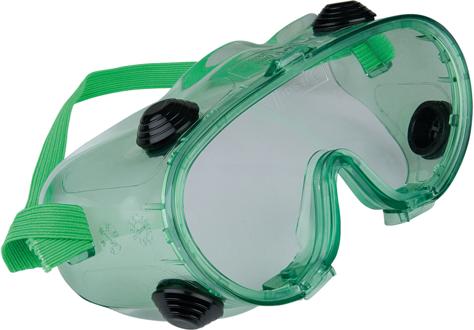 KS Tools Schutzbrille mit Gummiband-transparent, CE EN 166 (310.0112)