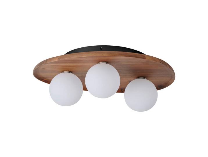 Osram Deckenleuchte, Akaziefarben, Holz, Glas, Akazie, 38.5x15.5x50 cm, Lampen & Leuchten, Innenbeleuchtung, Deckenleuchten, Deckenleuchten