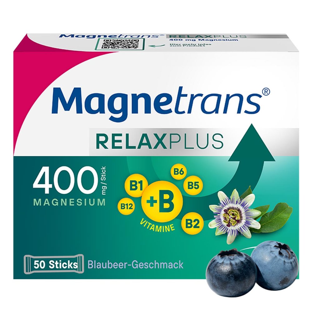 STADA Consumer Health Deutschland GmbH Magnetrans Relax+ 400 mg Granulat Sticks Blaubeere 19203734