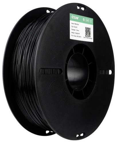 ESUN PEBA-90A Black Filament PEBA Geringe Dichte, Highspeed Filament, hohe Zugfestigkeit, flexibel 1.75mm 1kg Schwarz 1St.
