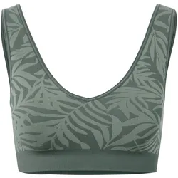 Tchibo - Seamless-Sport-BH - Damen - Gr. L - grün/jacquard